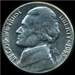 1955 Jefferson 5c MS64/65 Struck Thru ERROR Toned (COI-012606)