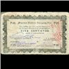 Image 1 : 1942 WW2 Guerrilla Rebel Philippines 5c Note Mountain (CUR-007160)