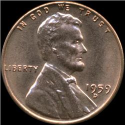 1959D Lincoln 1c BU MS66/66+ GEM (COI-013359)