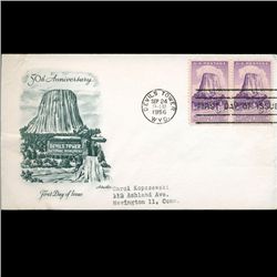 1956 US First Day Pair Postal Cover (STM-002206)