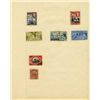 Image 1 : 1930s/50s Bermuda Hand Made Stamp Collection Album Page 7 Pieces (STM-000286)