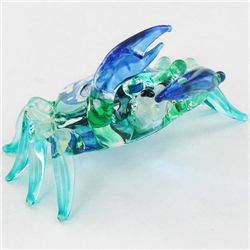 Handcrafted Blown Glass Crab (DEC-000999)