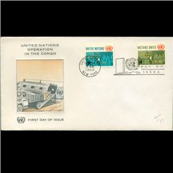 1962 UN First Day Pair Postal Cover (STM-002384)