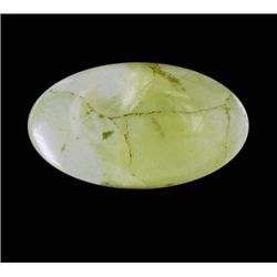 10.25ct Fine Prehnite Gem Oval Cabochon Cut (GEM-015773)