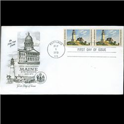 1970 US First Day Pair Postal Cover (STM-002876)