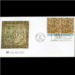 1969 UN First Day Pair Postal Cover (STM-002780)