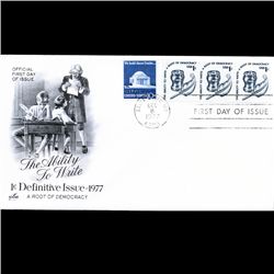 1977 US First Day Postal Cover Triple (STM-003199)