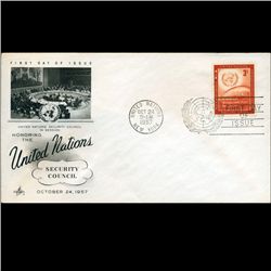 1957 UN First Day Postal Cover (STM-002222)