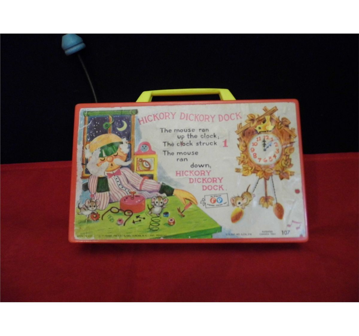 Fisher Price Hickory Dickory Dock Clock Wind Up Musical Toy In VERY