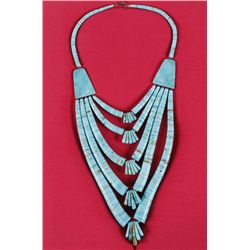 Large Beautiful Native American Turquoise Necklace