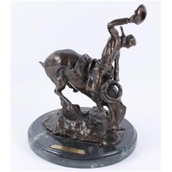 Bronze Titled "Bronco Twister" by C M Russell