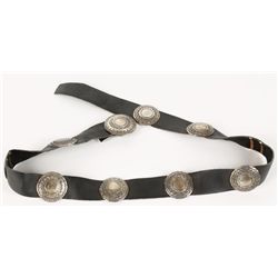 Sterling Silver 9 Concho Belt by H Mentz