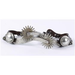 Prison made Spurs with Harker Bros Straps