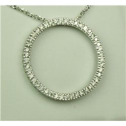 Fabulous 14K WG Ladies "Circle of Life" Necklace