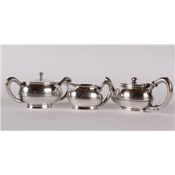 USN Officer Tea Silver Set