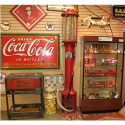 Rush Pump 1920s Era Gas Pump