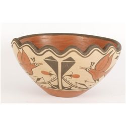 Large Hopi Polychrome Clay Pot by Reyes Pino Zia