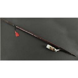 White Porcelain Pipe with Scene of Stag & Doe