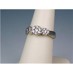 Dazzling 14K White Gold Ladies Ring