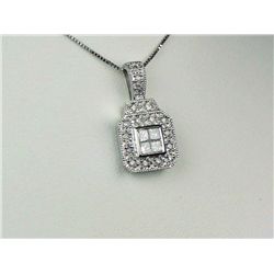 Elegant 14K WG Vintage Design Necklace