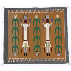 Yei Figural Textile Weaving with Corn