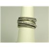 Image 1 : Exquisite Ladies 14K WG and Sterling Silver Ring