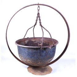 Vintage Cast Iron Cowboy Cooking Pot