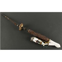 Regimental White Porcelain Pipe