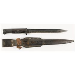 Waffen SS Mauser K-98 Combat Bayonet & Scabbard
