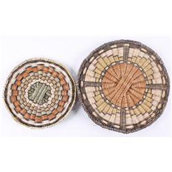 Lot of 2 Hopi Wicker Plaques