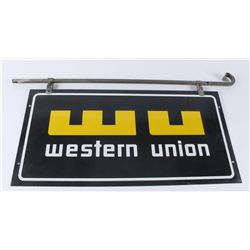 Western Union Advertiser Sign