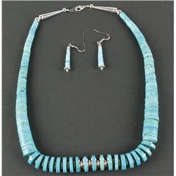 Navajo Taper Necklace and Earrings