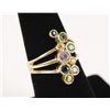 Image 2 : Uncommon & Colorful 14K Ladies Multi-Gemstone Ring