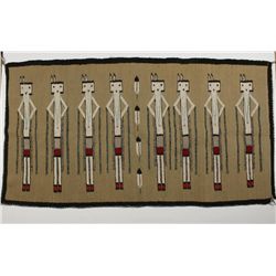 Yei Figural Textile All Natural Corn Dancers