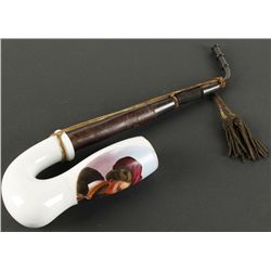 White Porcelain Pipe Shows Renaissance Man