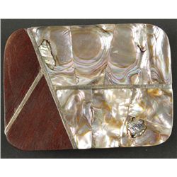 Mexican Sterling & Abalone Belt Buckle