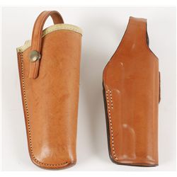 Lot of 2 Leather Holsters