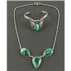 Image 1 : Malachite Necklace & Matching Bracelet