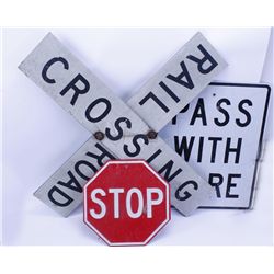 Lot of 3 Vintage Metal Signs