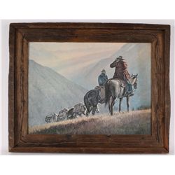 Lot of 1 Oil on Canvas and 1 Print