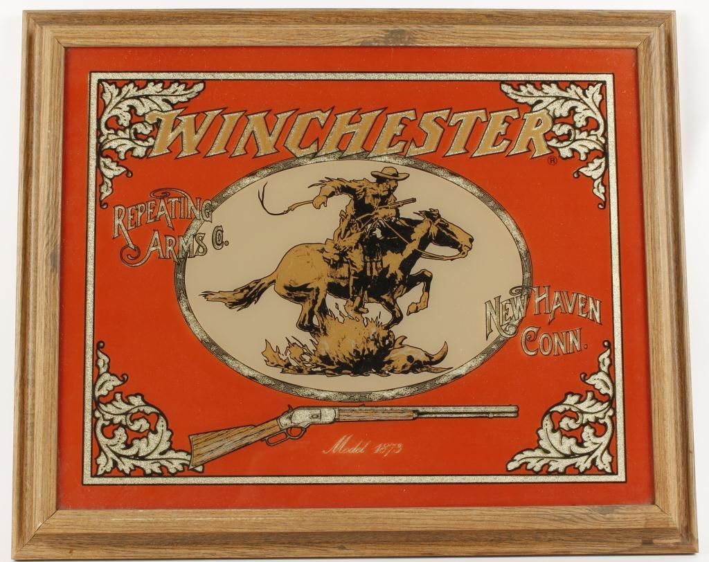 Winchester Repeating Arms Co. Mirror Advertiser