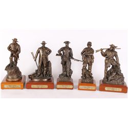 Lot of 5 NRA Commemorative Statues