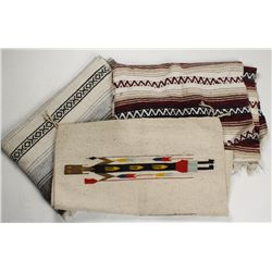 Lot of 3 Mexican Rugs