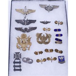 Collection of Military Emblems in Riker Mount