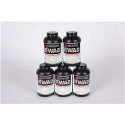 Lot of 5 Hodgdon "Tite Wad" Smokeless Powder