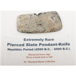 Drilled Slate Pendant