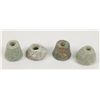 Image 1 : Lot of 4 Prehistoric African Ear Plugs
