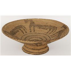 Pima Basket with Horses