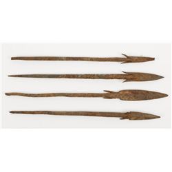 Lot of 4 Metal Trade Spears