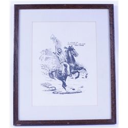 Fine Art Print Depicting "Crazy Horse"